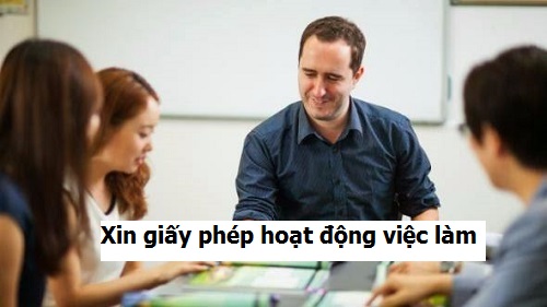xin giấy phép hoạt động việc làm