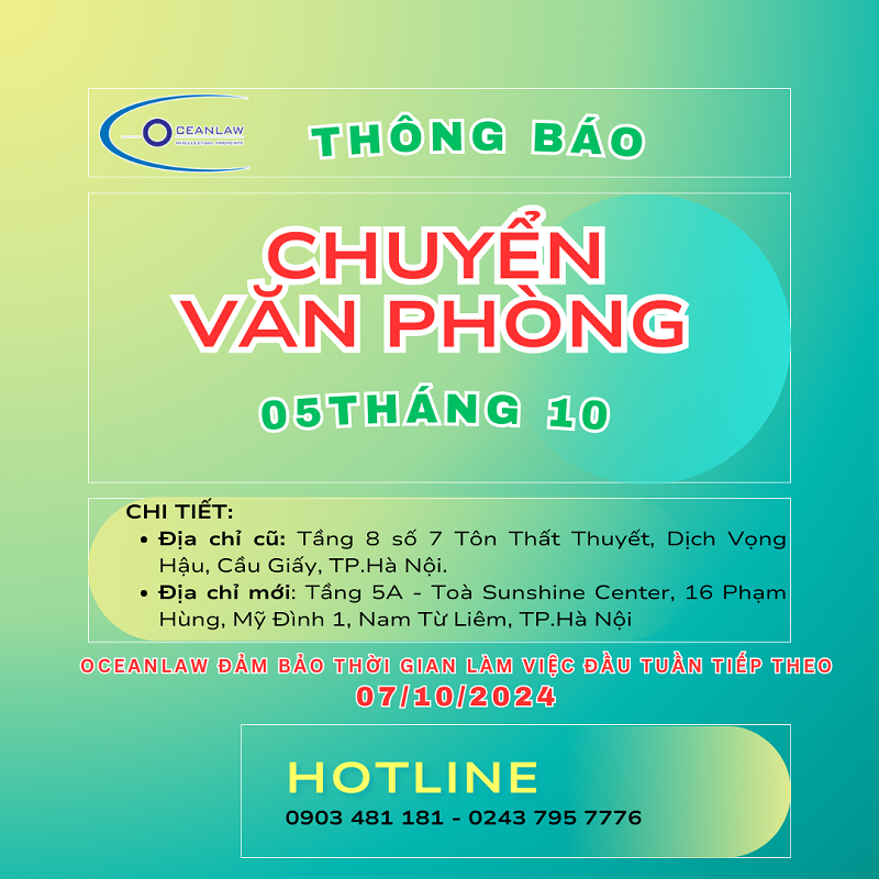 Thông báo chuyển văn phòng